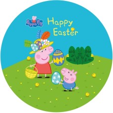 811478RZ Disc de icing Peppa Pig Happy Easter D20cm